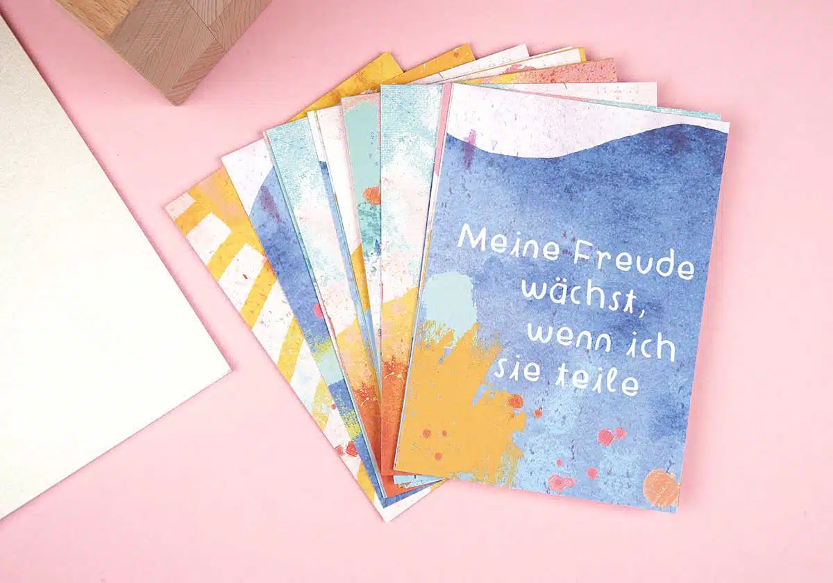 Tolle Affirmationskarten von Frau Ottilie im Postkartenformat, mit vielen schönen Affirmationen und Texten