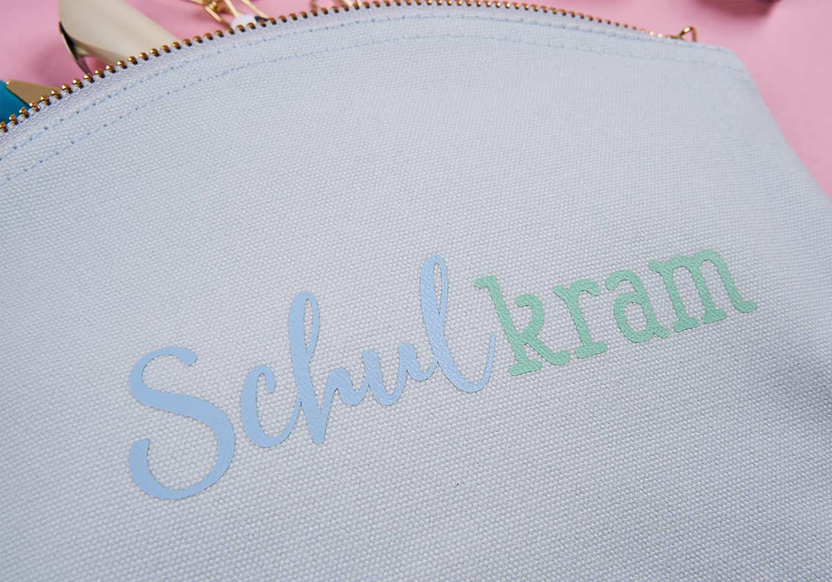 Mäppchen »Schulkram« blau – 100% Organic Cotton (Kopie)